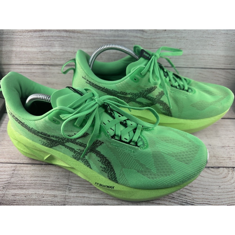 ASICS Novablast 5 Men's Vital Green Black FF BLAST MAX Running Shoes Size 11.5